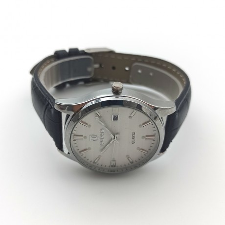 Life waterproof couple watch with calendar Luminous 3D stripe steel band quartz watch PT-006