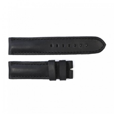 Leather strap black for Racetimer size M