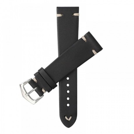 Leather strap vintage black size M