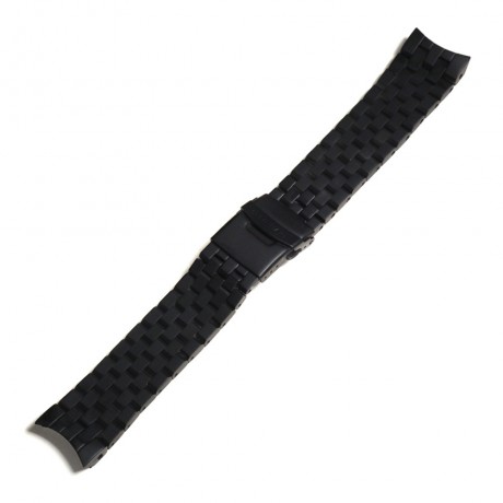 Stainless steel bracelet for Triton 100 ATM Black DLC