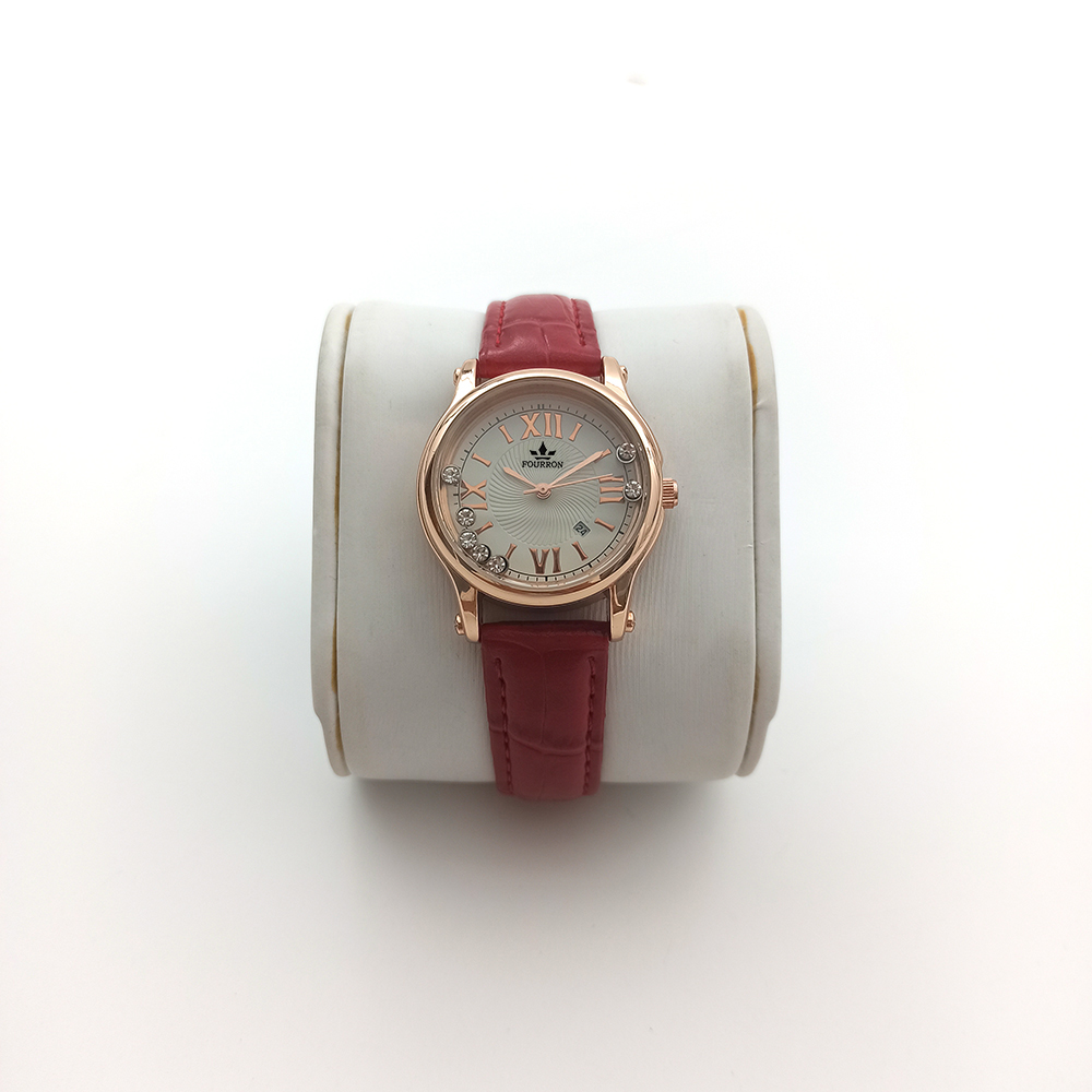 Diamond Fashion Rotating Pattern Leather Strap Ladies Watch TT-263328