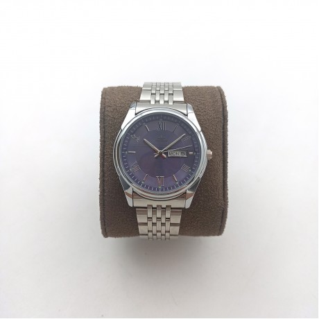 Fashionable Steel Band Men’s Watch Dual Calendar Waterproof Quartz Men’s and Women’s Couple Watch TT-263420