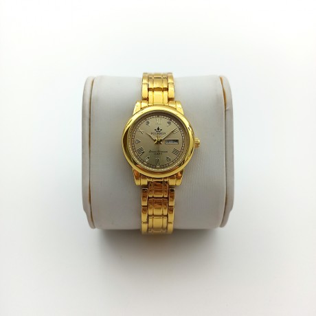 Watch Men’s Non Mechanical Watch Gold Classic Thin Steel Band Waterproof Luminous Quartz Watch TT-263360