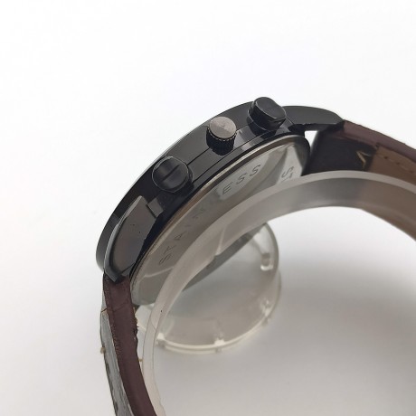 New Wave Pattern Simple Casual Leather Belt Men’s Watch PT-039